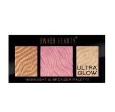 Ultra Glow Highlight And Bronzer Palette Shade-3