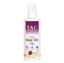 T.A.C - The Ayurveda Co. Onion Hair Oil for Hair Growth & Hair Fall Control with Blackseed Oil Extract, 100ml