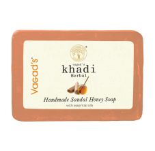 Vagad's Khadi Sandal & Honey Soap, 125gm