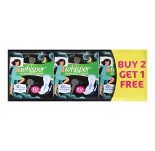 Whisper bindazzz Night Sanitary Pads - XL Plus, 15 pcs (Pack of 3)