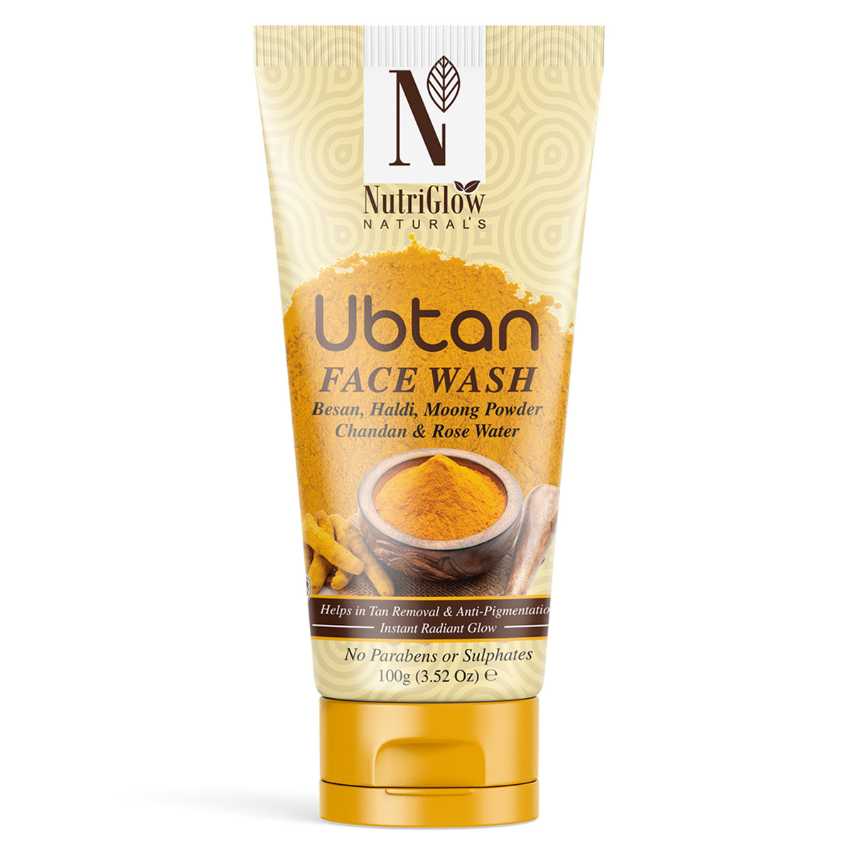 Nutriglow Natural’s Ubtan Face Wash With Haldi & Rose Water, 100gm