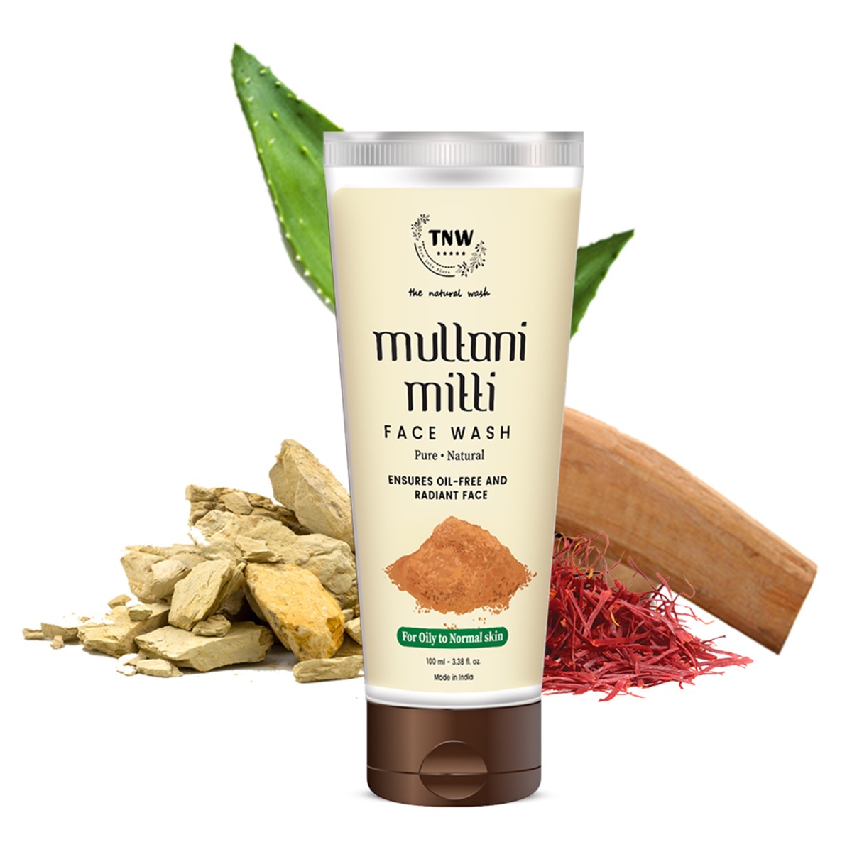 TNW - The Natural Wash Multani Mitti Face Wash For Oily to Normal Skin, 100ml