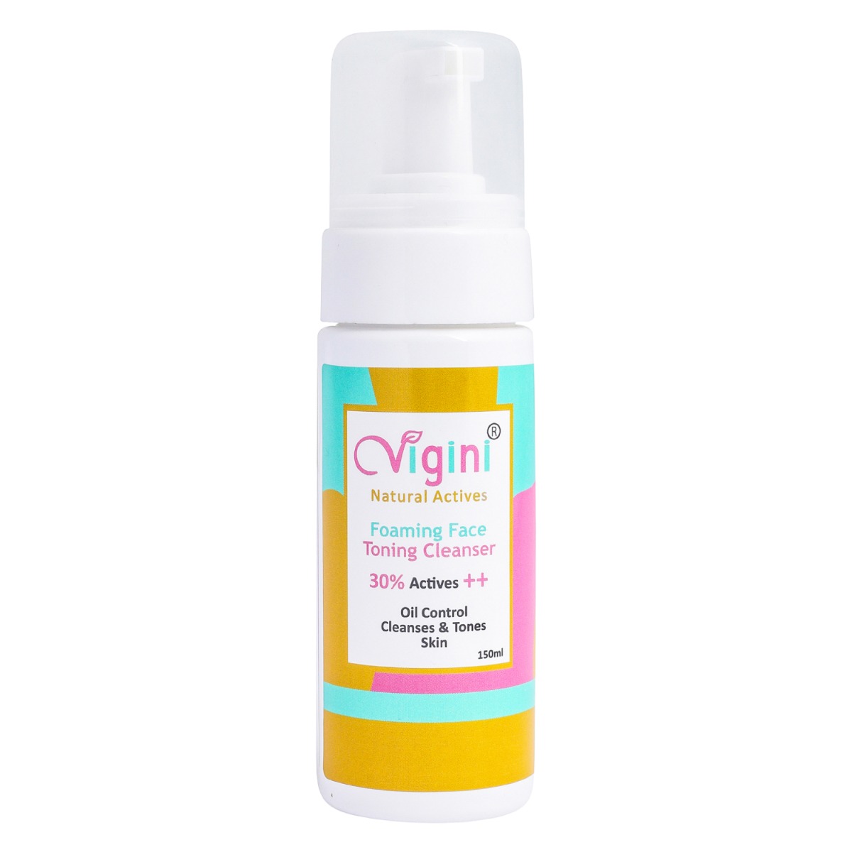 Vigini 30% Actives Anti-Acne Oil Control Foaming Toning Cleanser Face Wash, 150ml