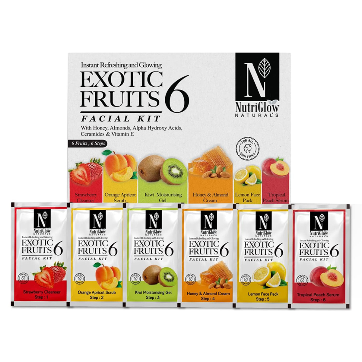 Nutriglow Natural’s Exotic Fruit Facial Kit, 60gm
