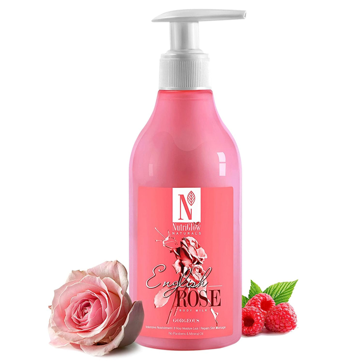 Nutriglow Natural's English Rose Body Milk, 300ml