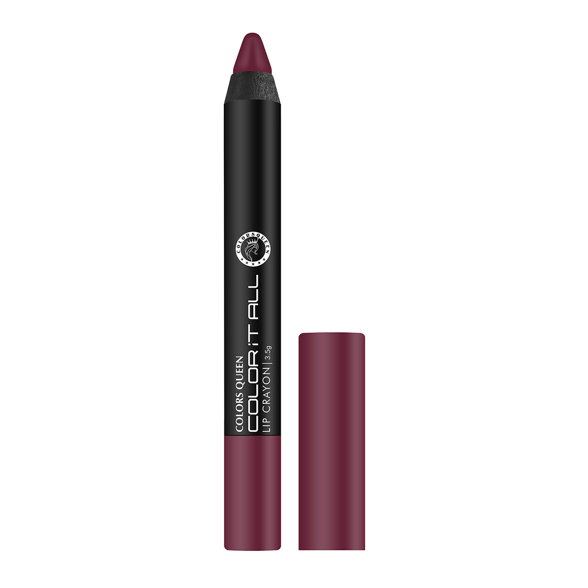 Colors Queen Color It All Non Transfer, Long Lasting Lip Crayon - Murphy Wine, 3.5gm