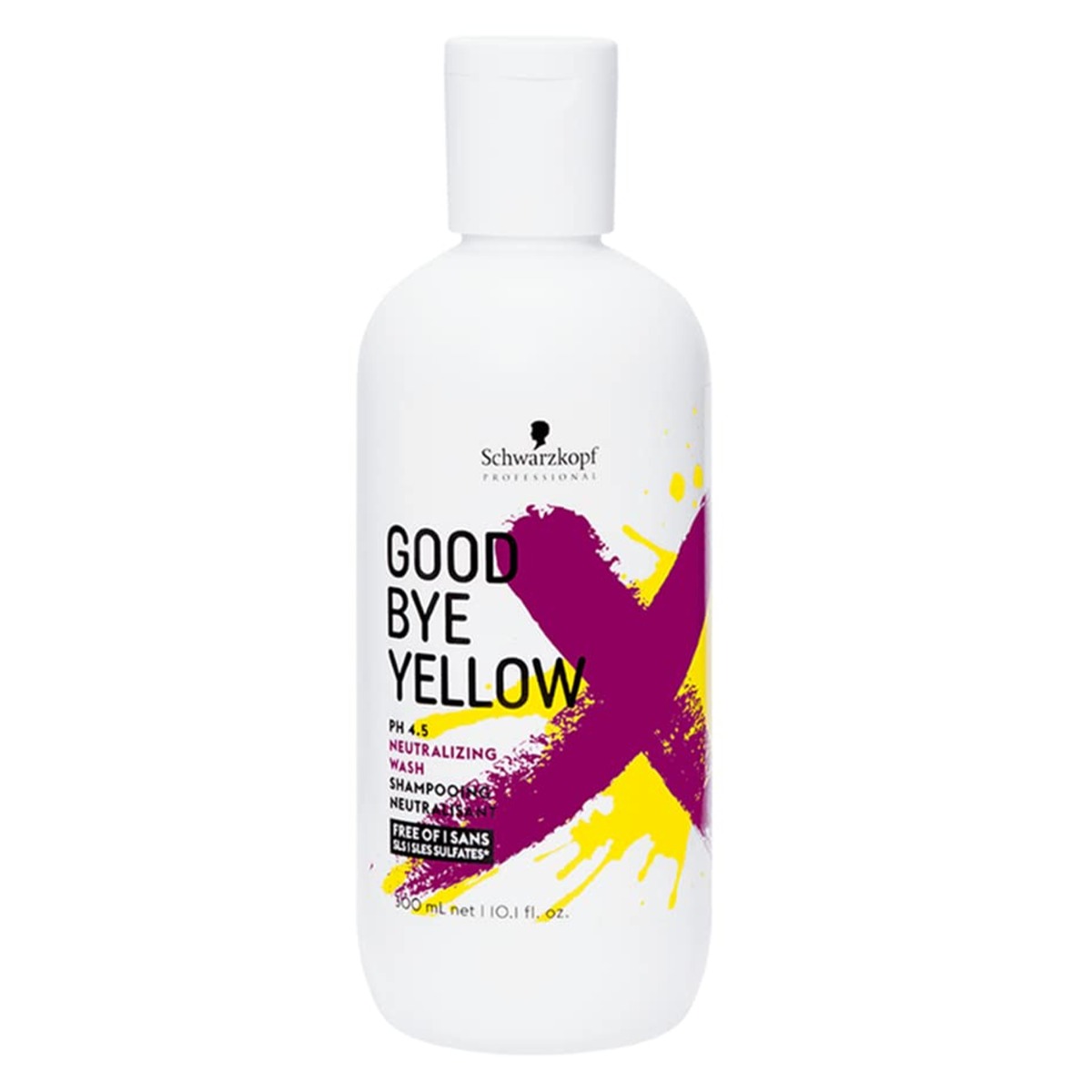Schwarzkopf Professional Good Bye Yellow Ph 4.5 Neutralizing Wash Shampooing Neutralisant, 300ml