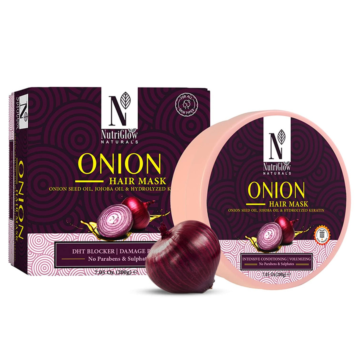 Nutriglow Natural's Onion Hair Mask, 200gm