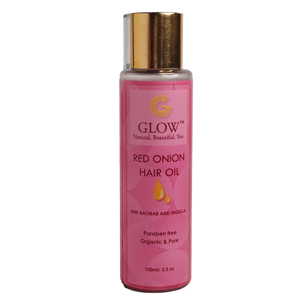 Glow-NBY Red Onion Hair Oil Made With Baobab And Nigella, 100ml