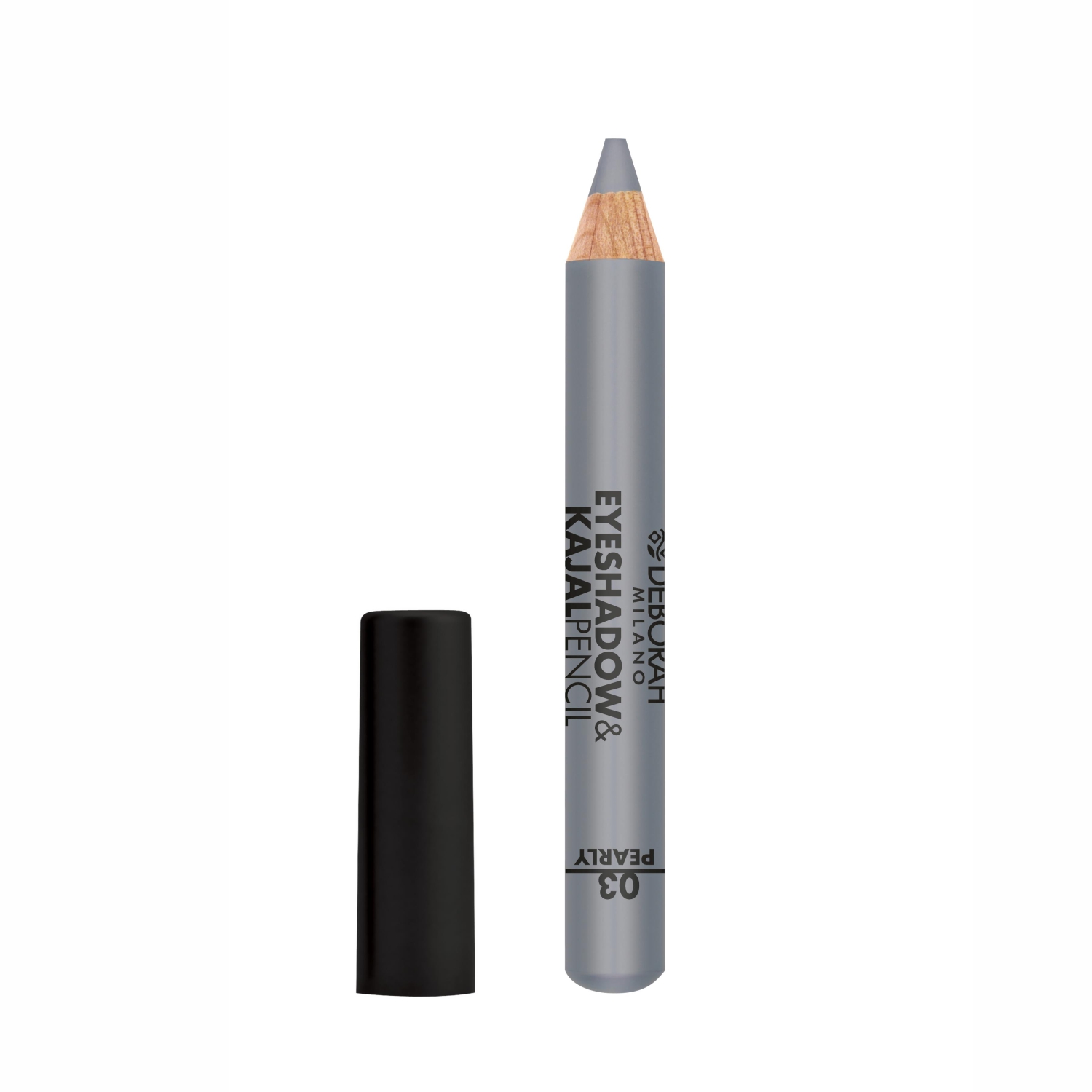 Deborah Milano Eyeshadow & Kajal Pencil , 2gm-03 Pearly Silver