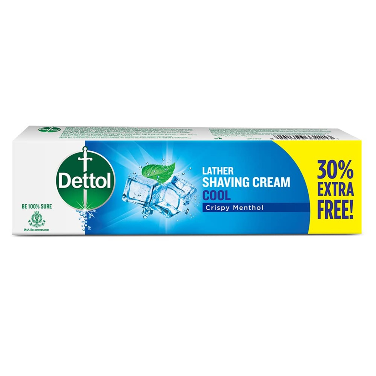 Dettol Lather Shaving Cream - Cool-Crispy Menthol, 78gm