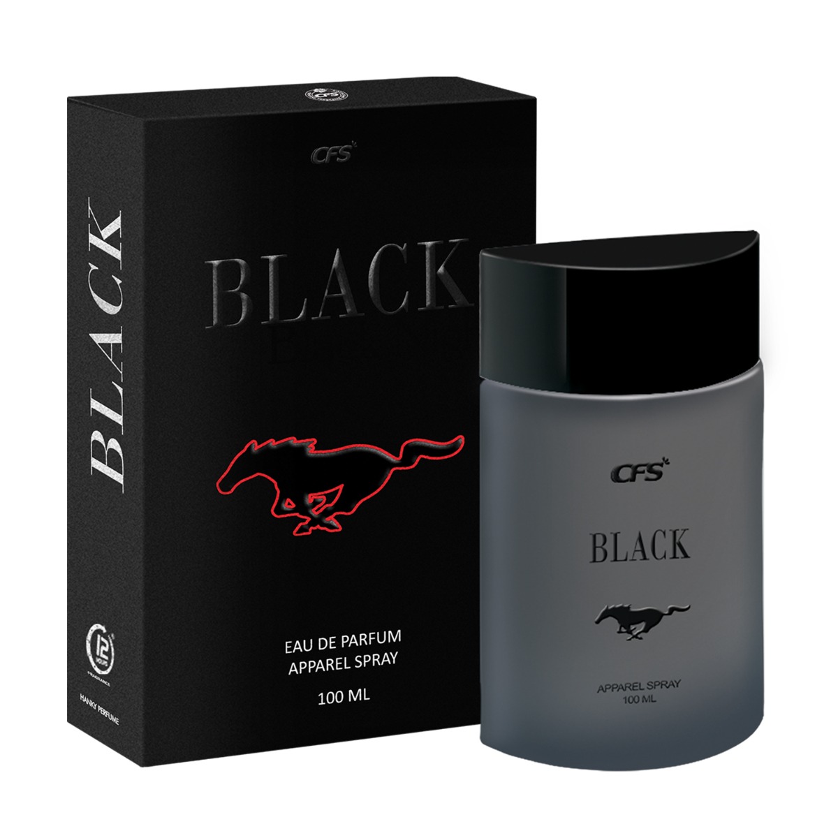 CFS Black Long Lasting Apparel parfum Spray, 100ml