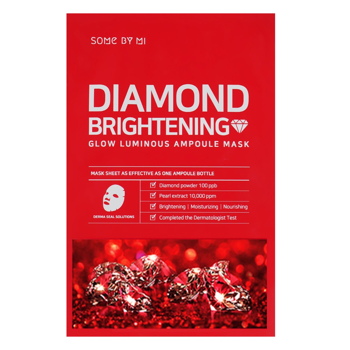 SOMEBYMI Diamond Brightening Calming Glow Luminous Ampoule, 10 Masks
