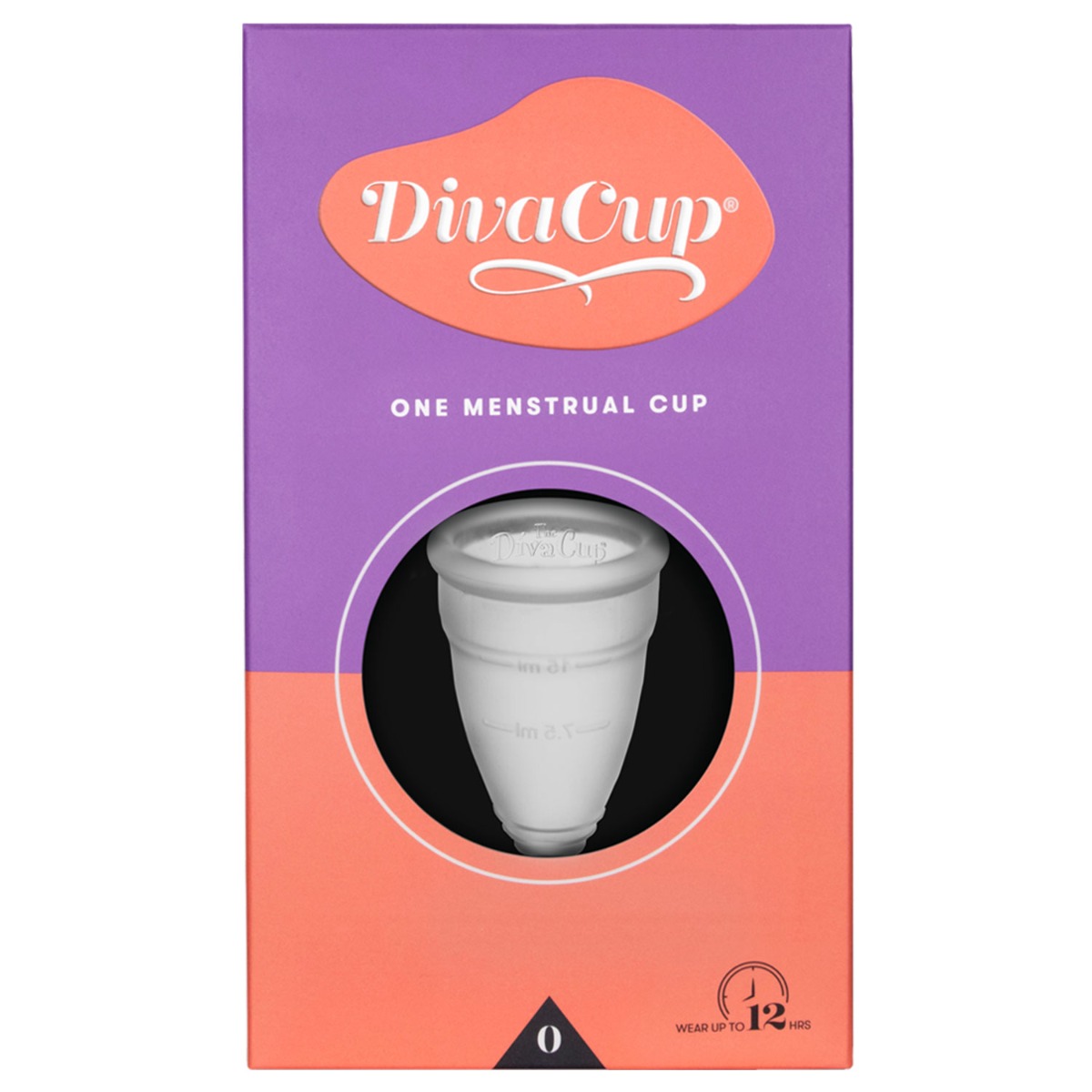 DivaCup Reusable Menstrual Cup Model 0