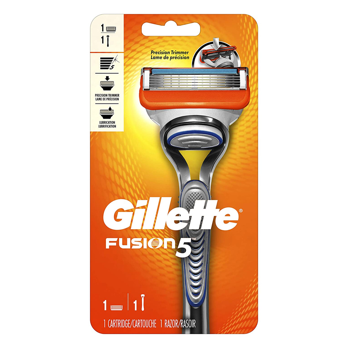 Gillette Fusion 5 Razor With 1 Cartridge & 1 Razor, 1Pc
