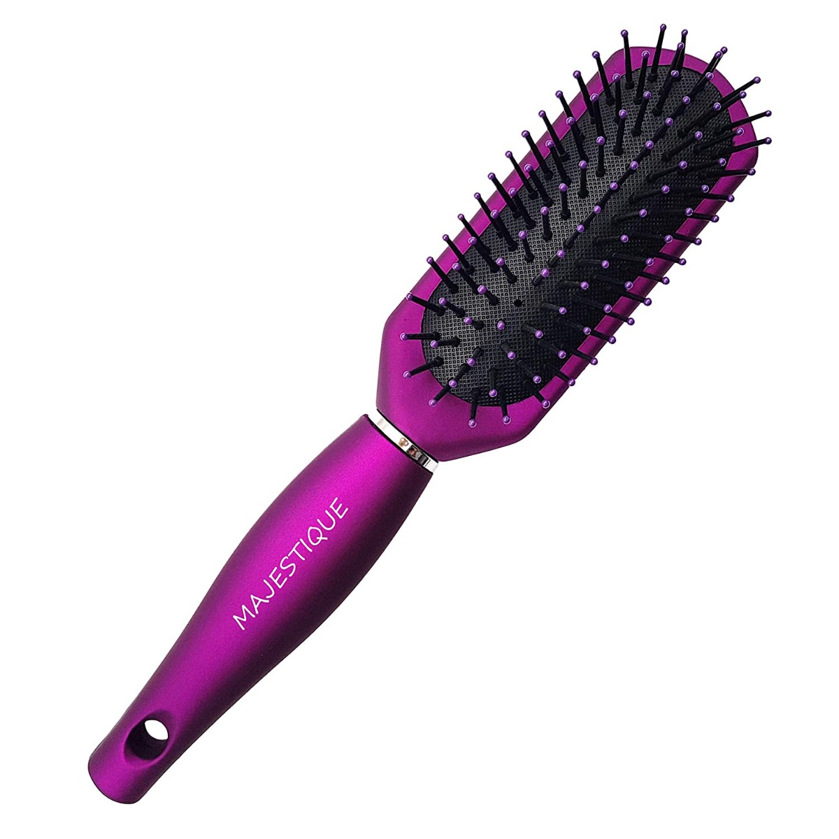 Majestique Styling Brush For Curly Hair 7 Row - Purple, 1Pc