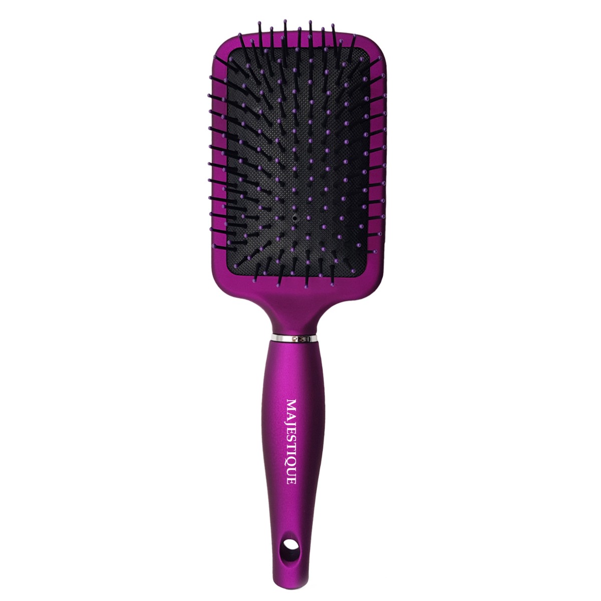 Majestique Paddle Hair Brush - Purple, 1Pc