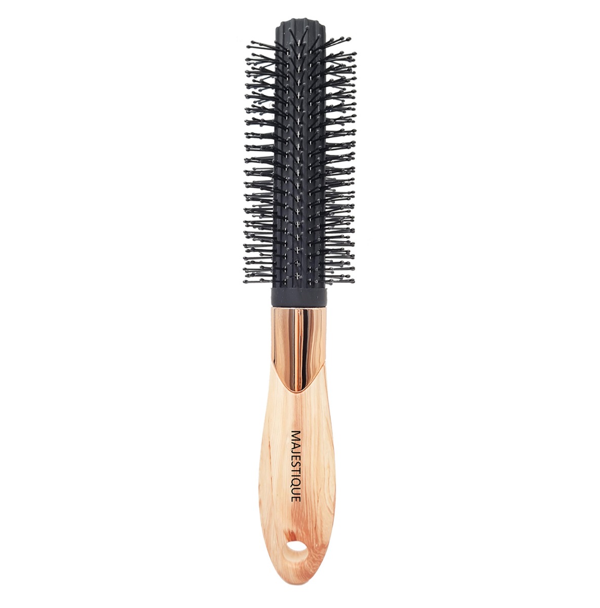 Majestique Roller Hair Brush Prime Black Round Hair Brush, 1Pc