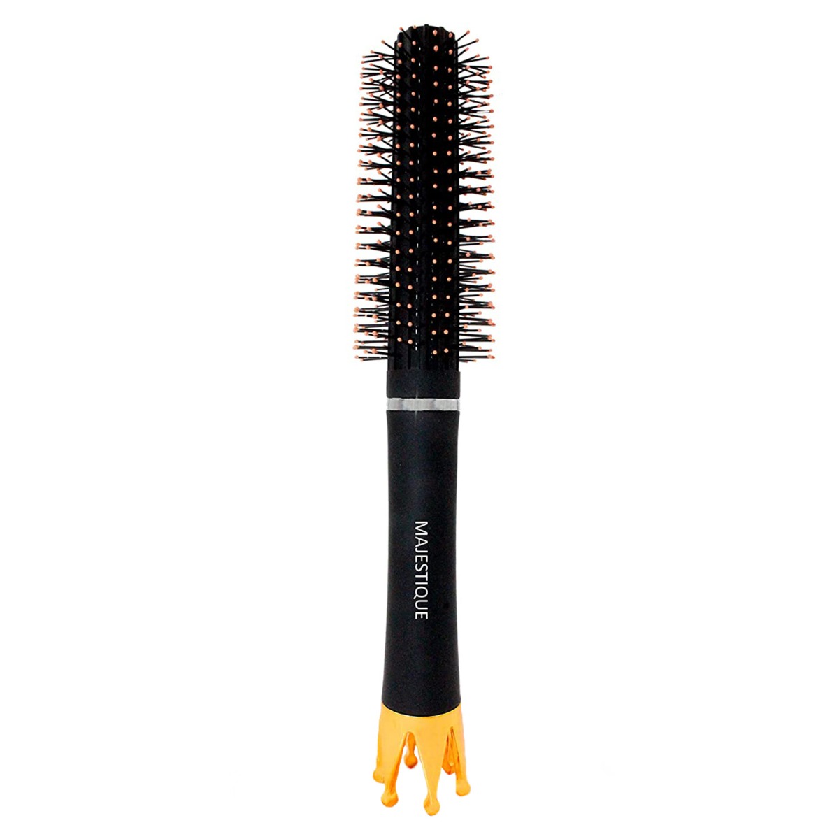 Majestique Roller Round Hair Brush For Blow Drying Is Perfect To Style - Exclusive Crown Handle, 1Pc