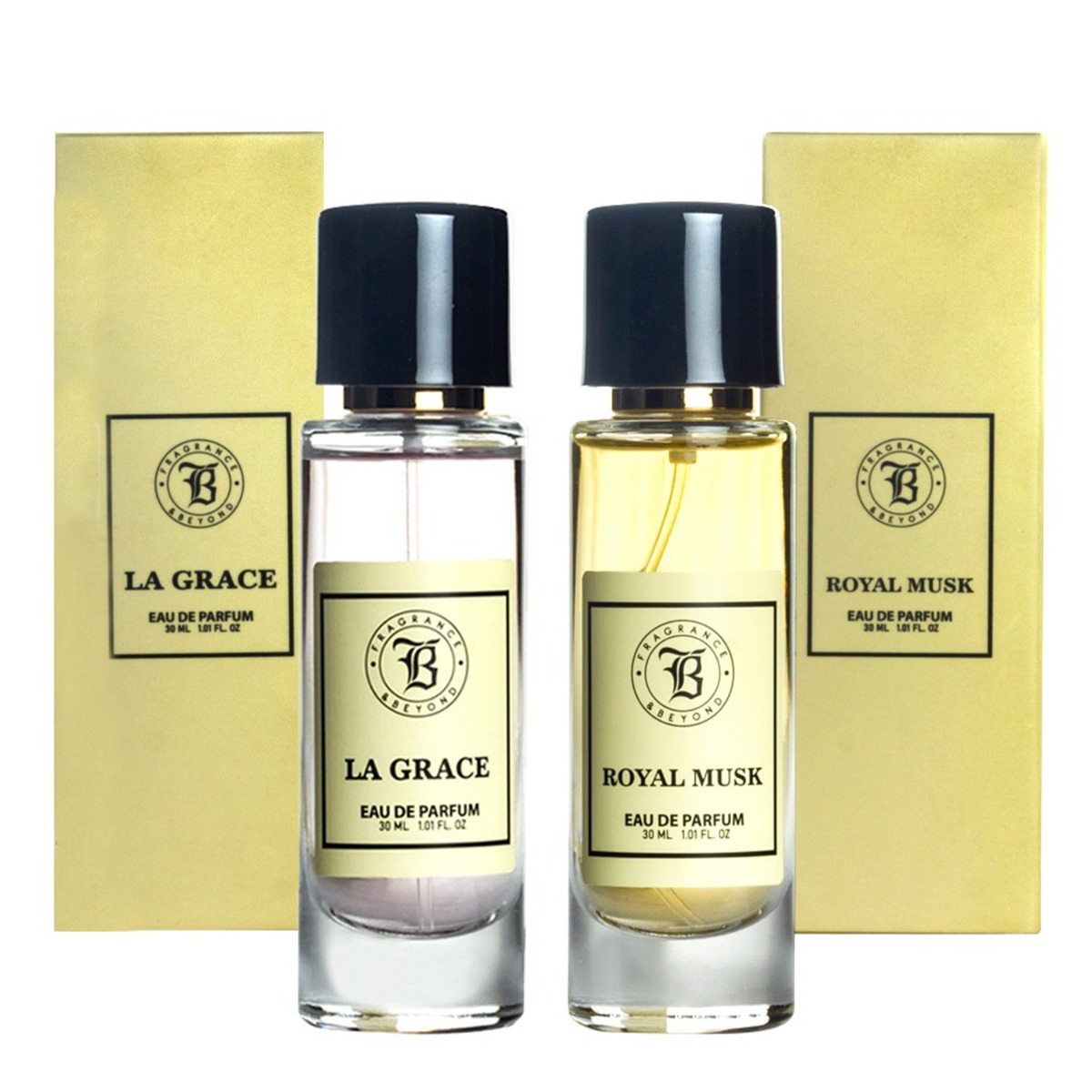 Fragrance & Beyond La Grace and Royal Musk Eau De Parfum (Perfume) Combo For Women, 30ml Each