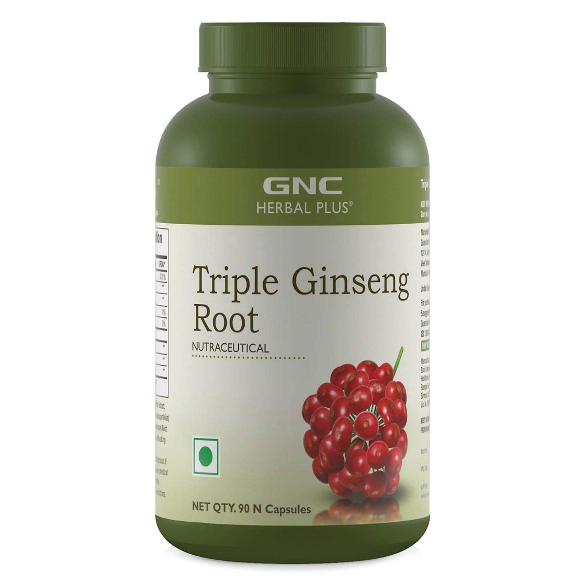 GNC Herbal Plus Triple Ginseng Root, 90 Capsules