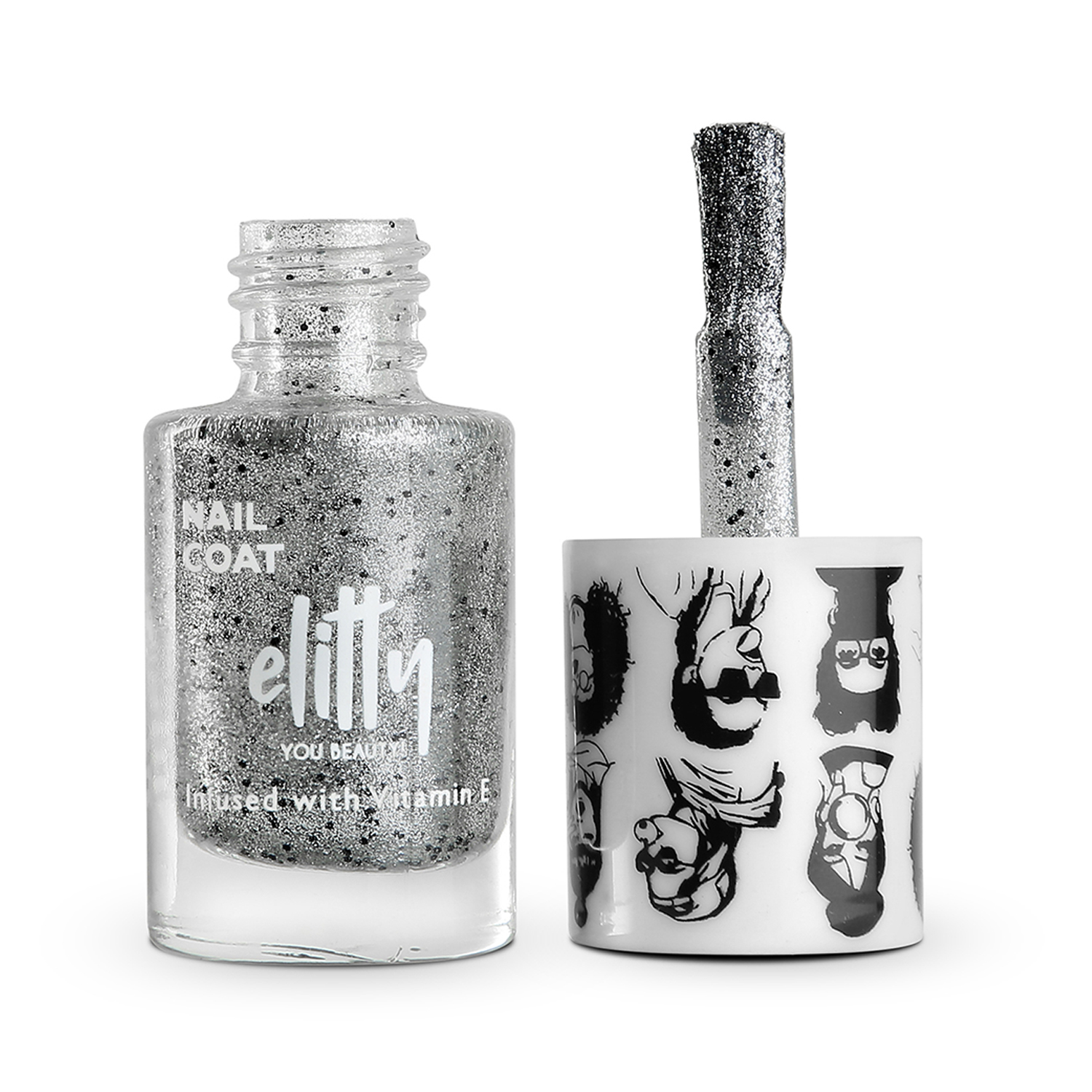 Elitty Mad Over Nails Long Lasting Nailcoats Shimmer, 6ml-Ice Breaker (Silver)