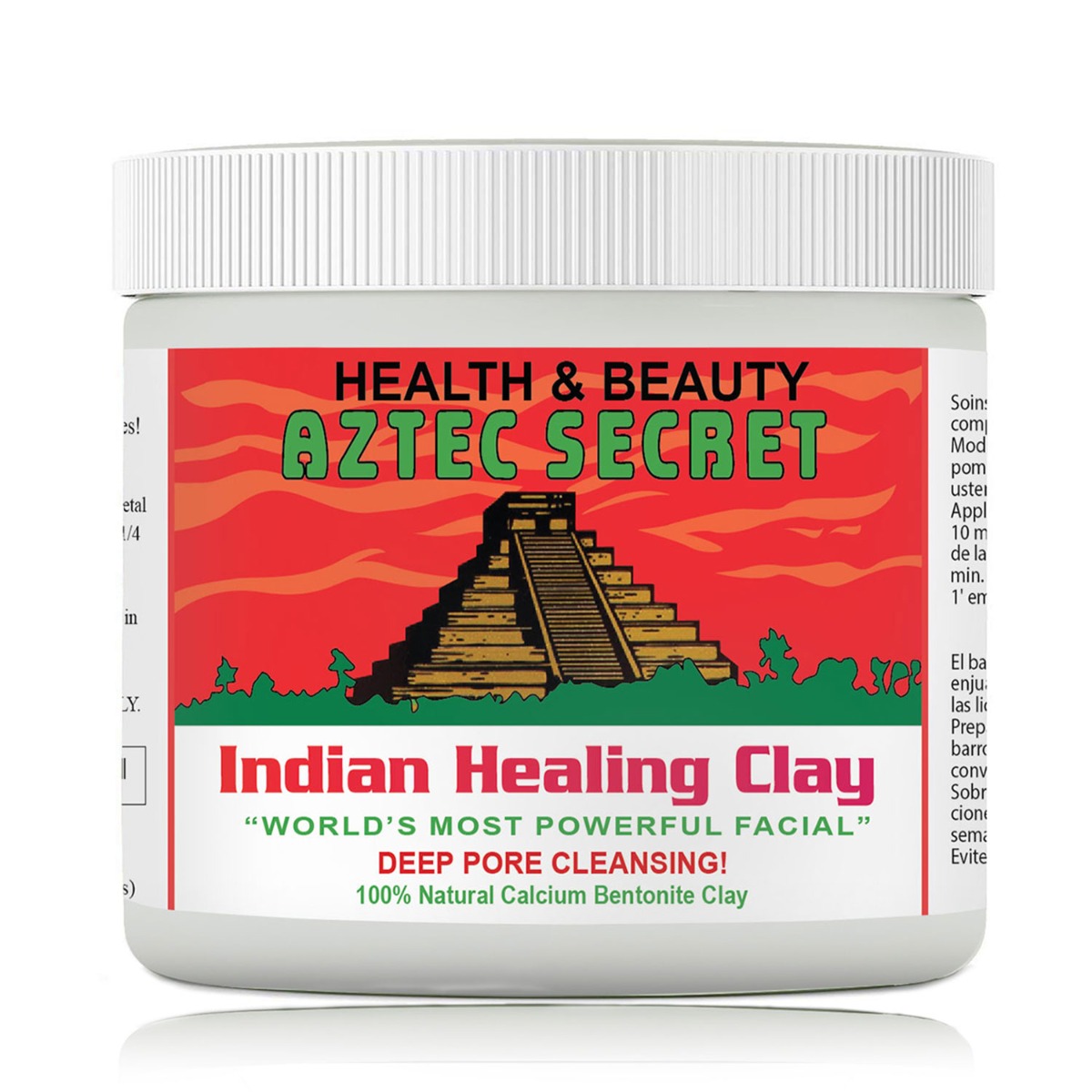 Aztec Secret - Indian Healing Clay Deep Pore Cleansing Natural Calcium Bentonite Clay For Unisex, 454gm