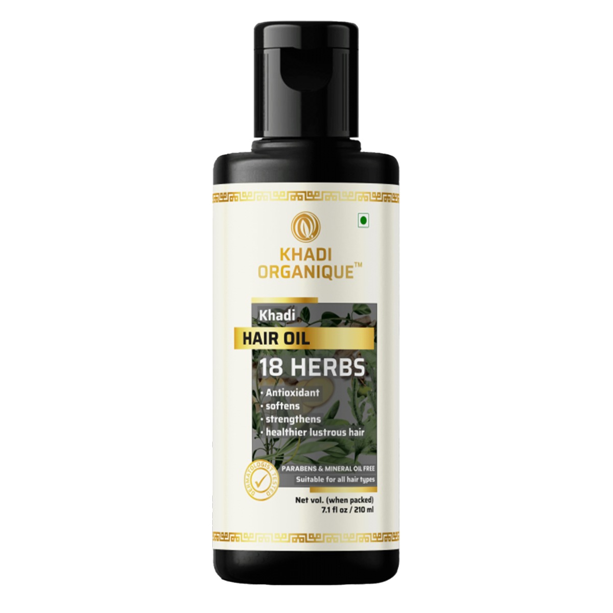 Khadi Organique 18 Herbs Hair Oil, 210ml