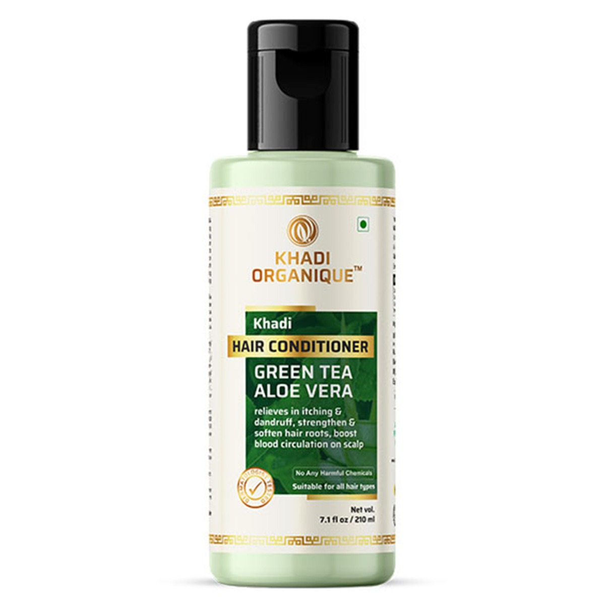 Khadi Organique Green Tea Aloe vera Hair Conditioner, 210ml