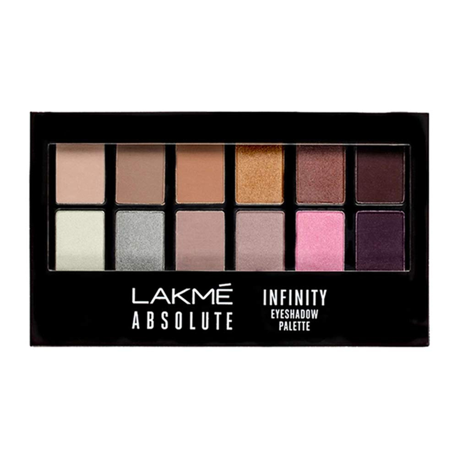 Lakme Absolute Infinity Eye Shadow Palette, 12gm-Soft Nudes