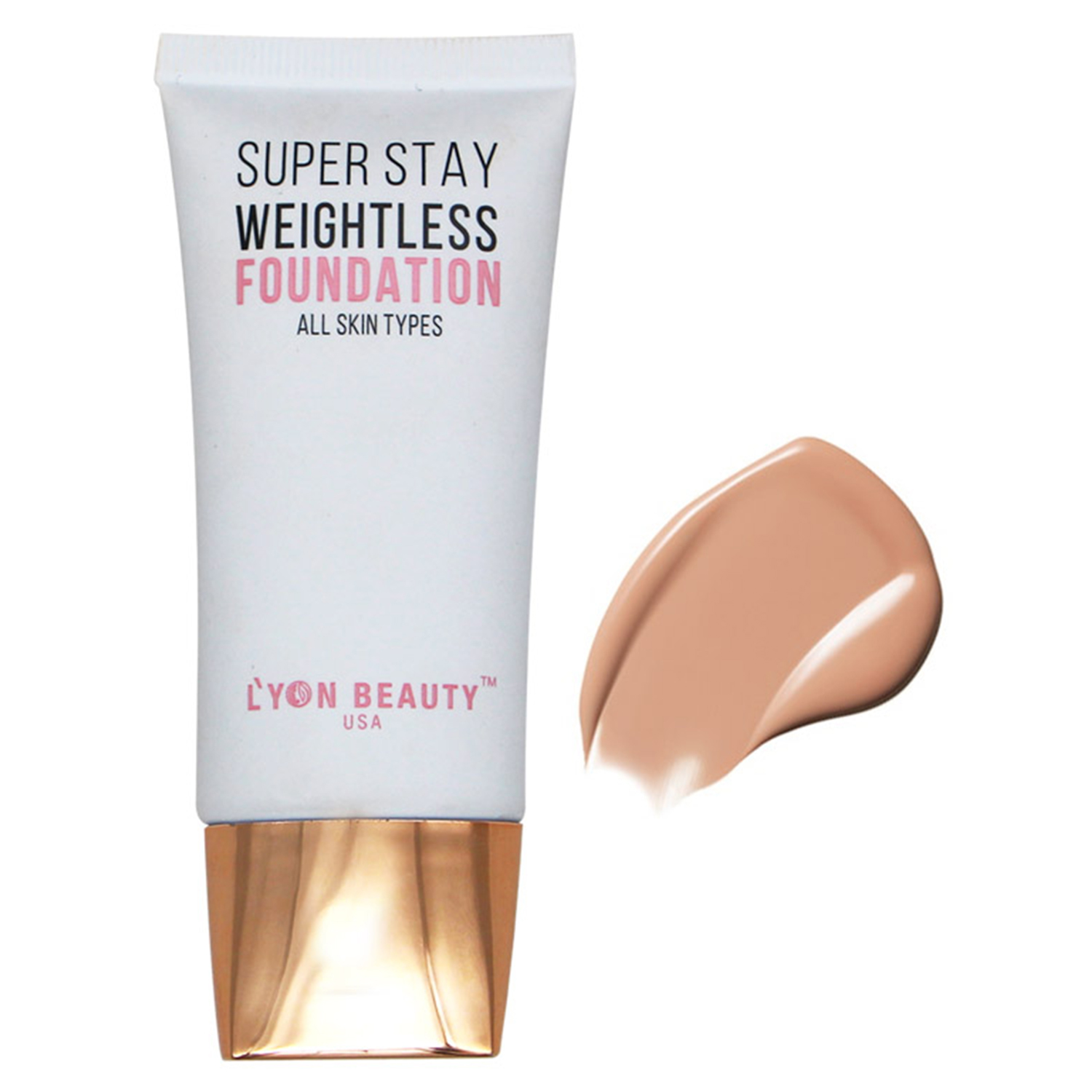 Lyon Beauty USA Super Stay Weightless Foundation, 30ml-Weightless Foundation - 06 Clair Moyen