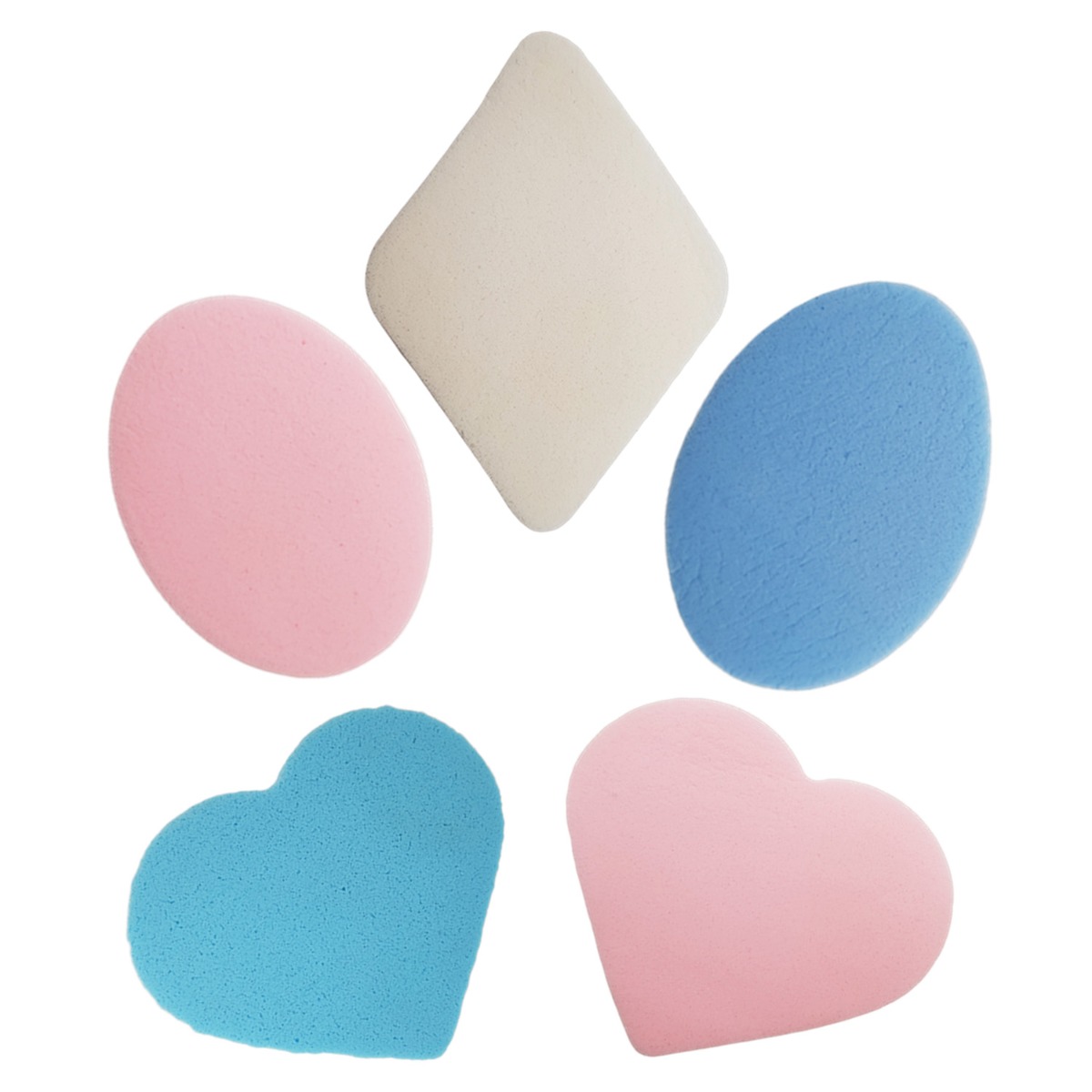 Majestique Facial Bath Cleansing Sponges for Aging Skin Cleaning, Makeup Remover - Pack of 5