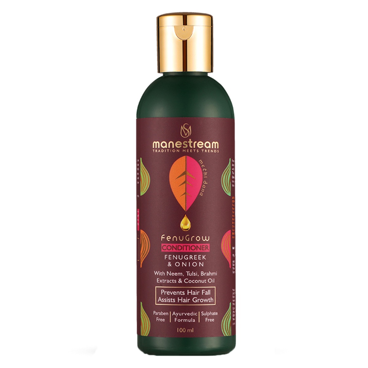 Manestream Fenugrow Ayurvedic Conditioner with Fenugreek and Onion for Hair Fall Control, For Smooth Hair, 100ml