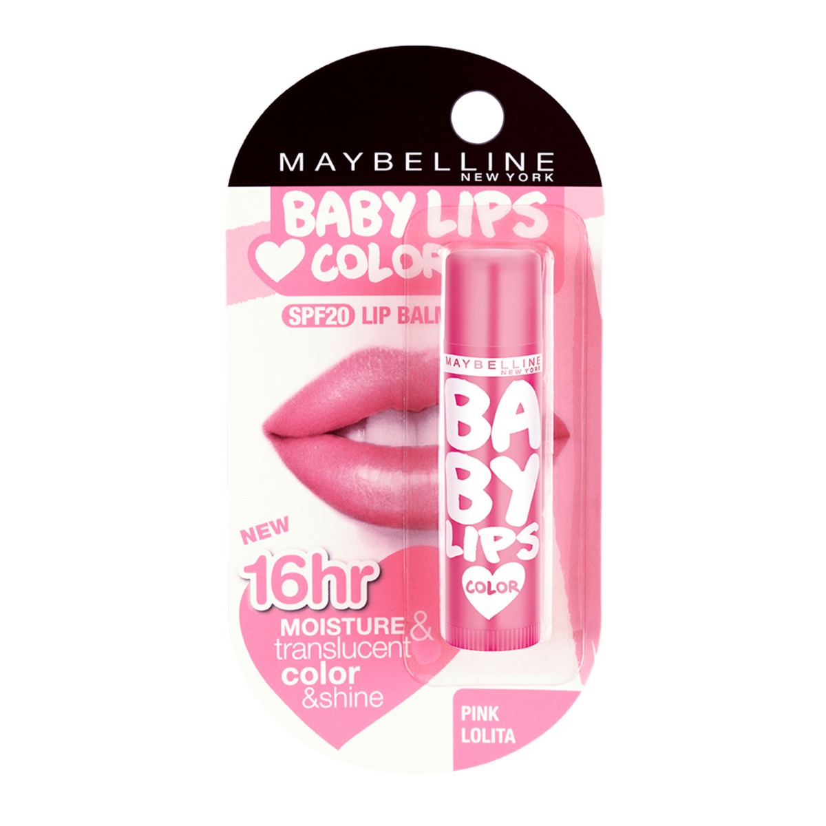 Maybelline New York Baby Lips Lip Balm, Pink Lolita, 4gm