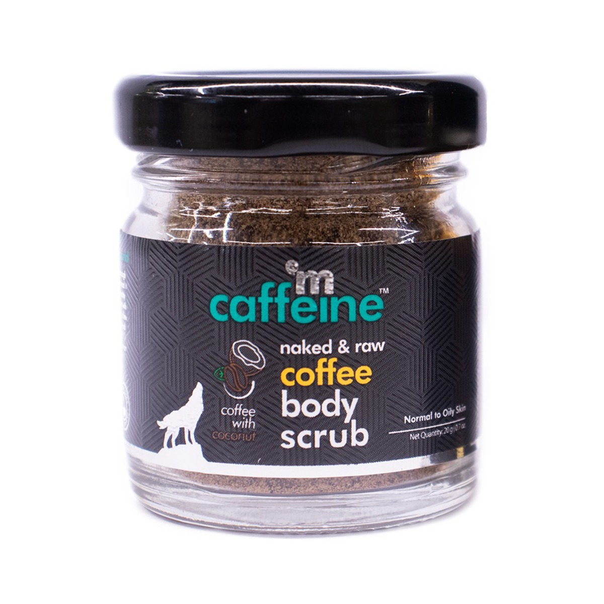 MCaffeine Naked & Raw Coffee Body Scrub, Small Pack, 20gm