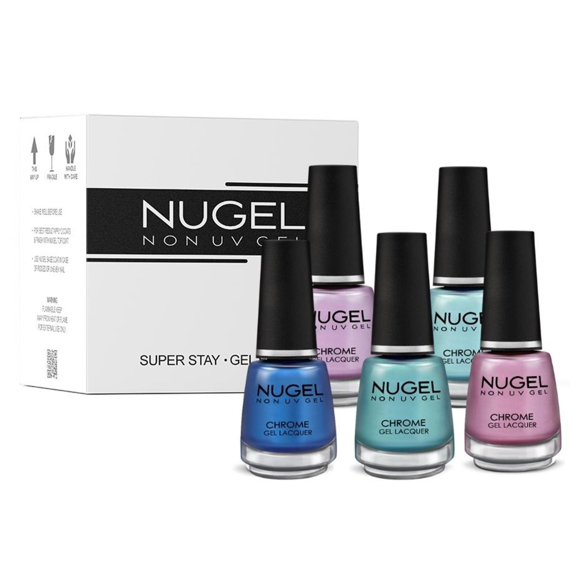 NUGEL 5 In 1 Combo 29 Quick Dry Gel Finish Nail Paint - Disney Collection, Nail Kit, 65ml