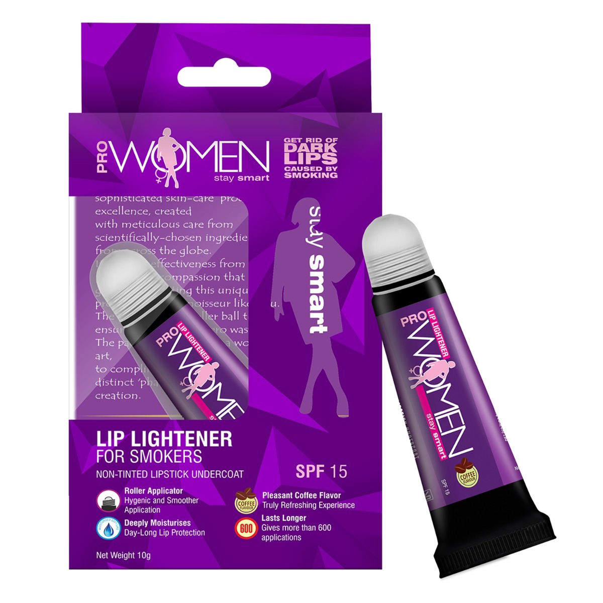 Prowomen Lip Lightener For Smokers SPF 15, 10gm