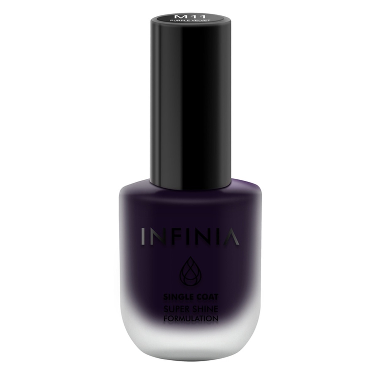 INFINIA Single Coat Super Shine Nail Polish With Ultra High Gloss, 12ml-M11  Purple Velvet