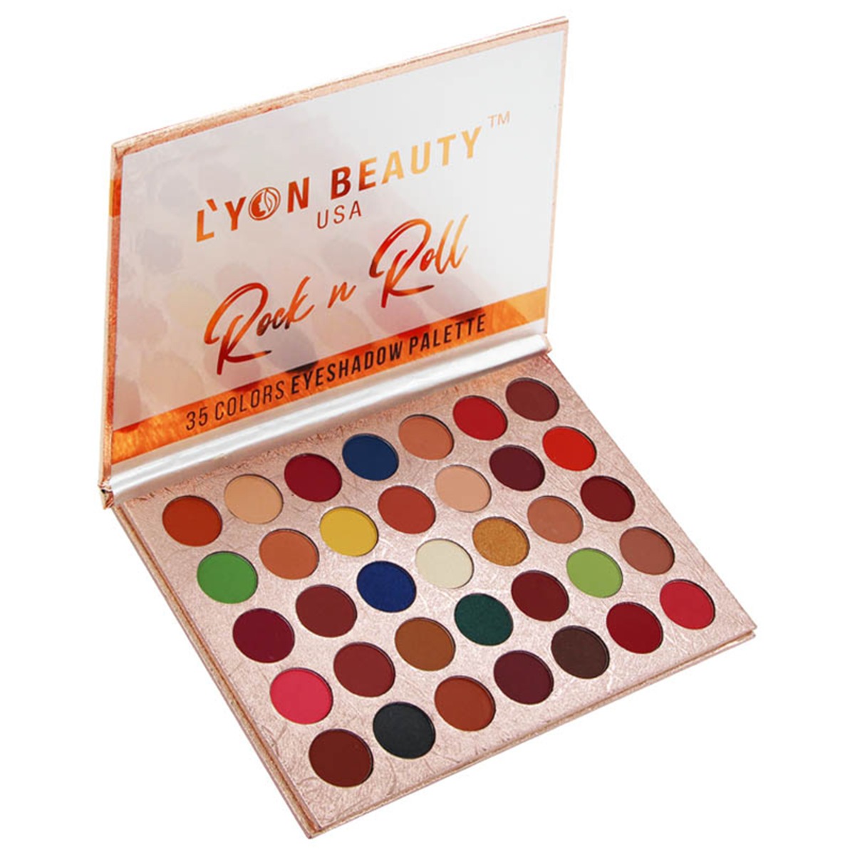 Lyon Beauty USA Rock N Roll 35 Colors Eyeshadow Palette, 1gm
