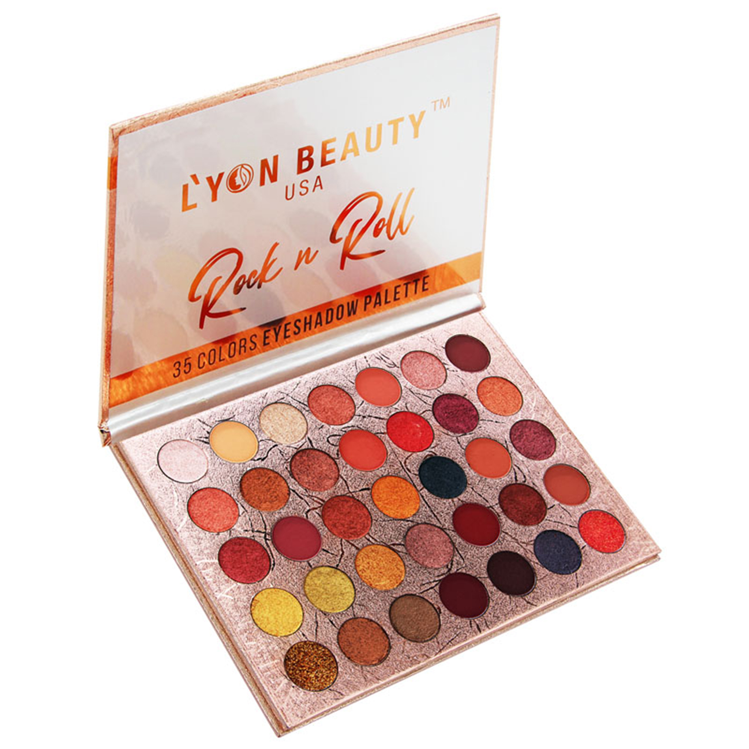 Lyon Beauty USA Rock N Roll 35 Colors Eyeshadow Palette, 1gm-Shade 03