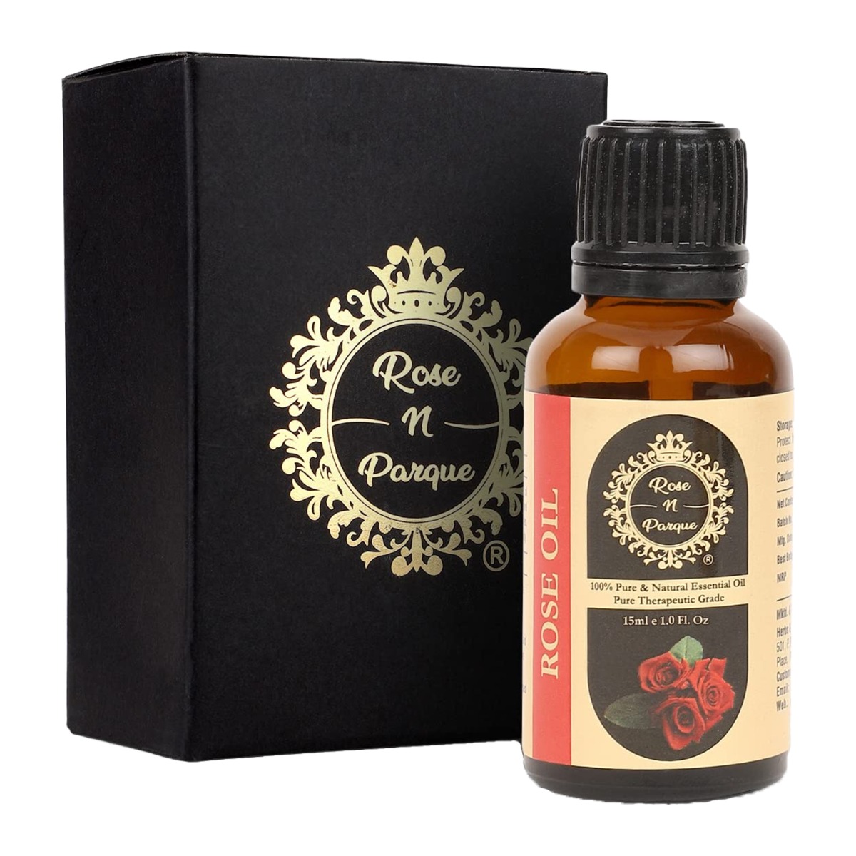 RosenParque 100% Pure & Natural Rose Essential Oil, 15ml