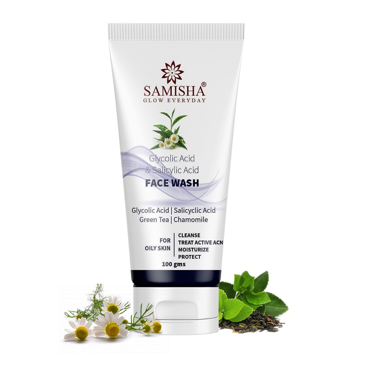 Samisha Organic Face Wash For Oily Skin And Acne, 100gm