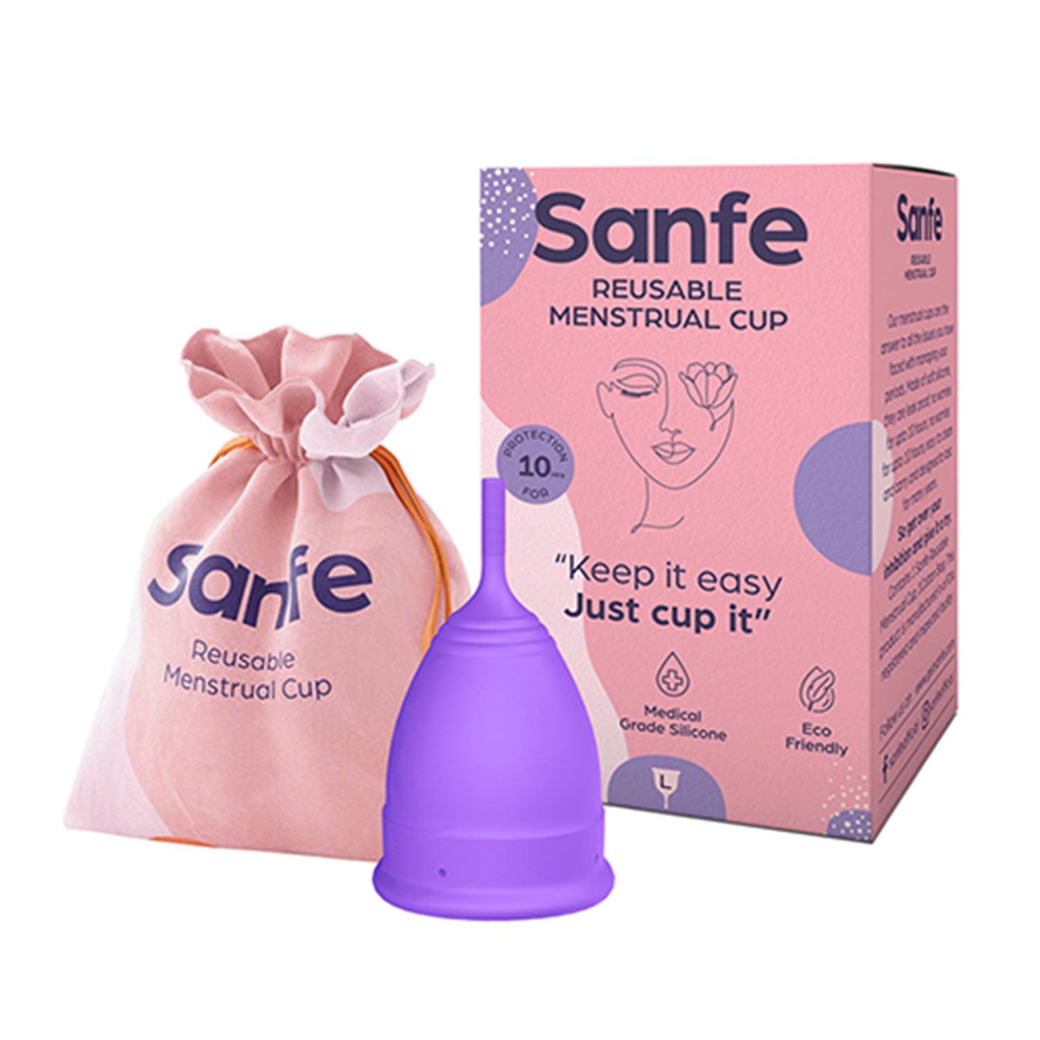 Sanfe Reusable Menstrual Cups-Large