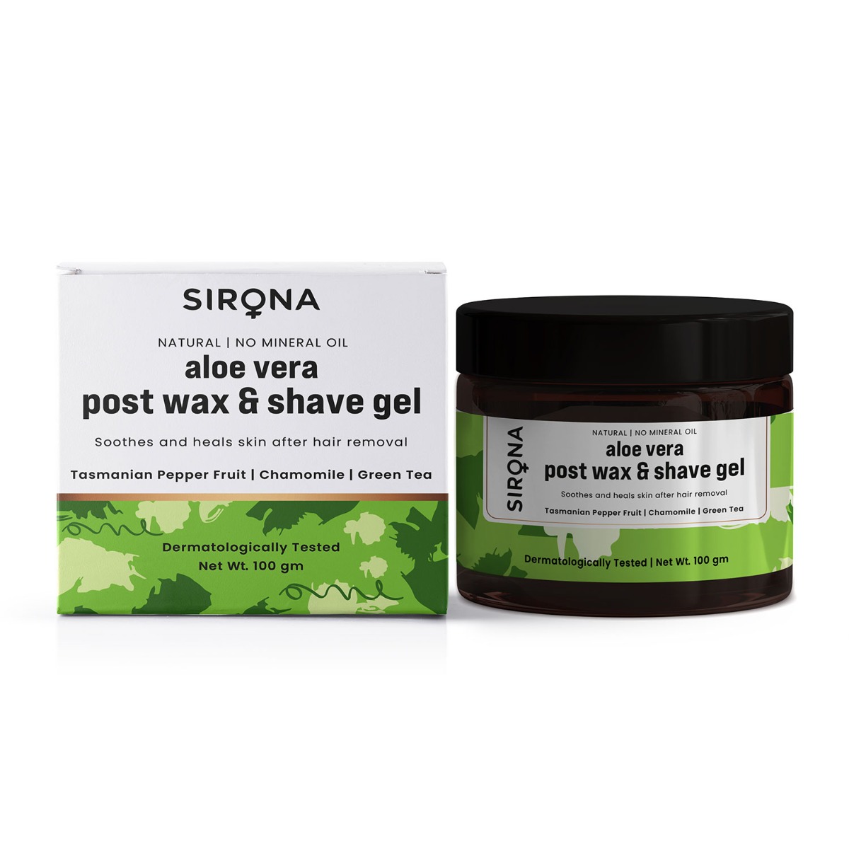 Sirona Natural Mineral Oil Free Post Shave Gel After Shaving Lotion, 100gm
