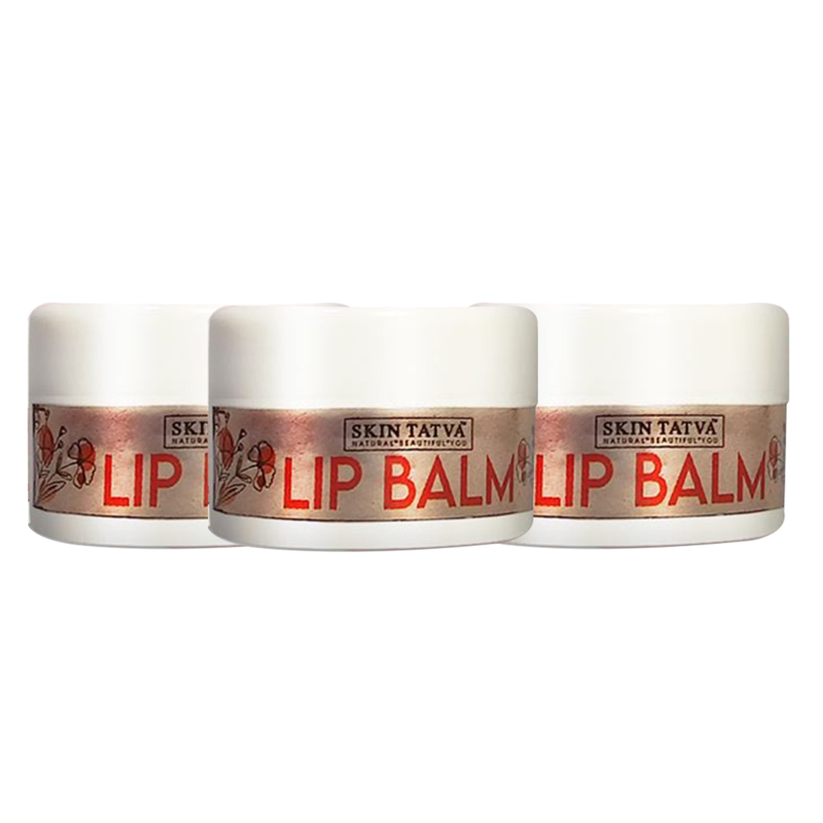 Skin Tatva Avocado Lip Balm - Pack Of 3, 18.78gm each