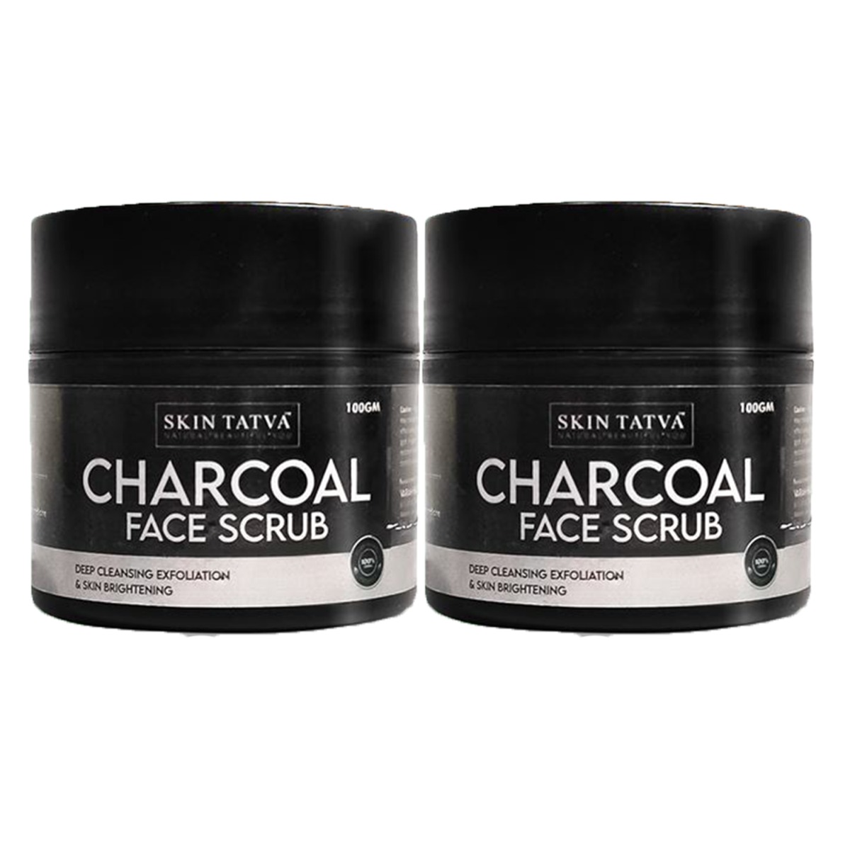 Skin Tatva Charcoal Face Scrub - Pack Of 2, 100gm each