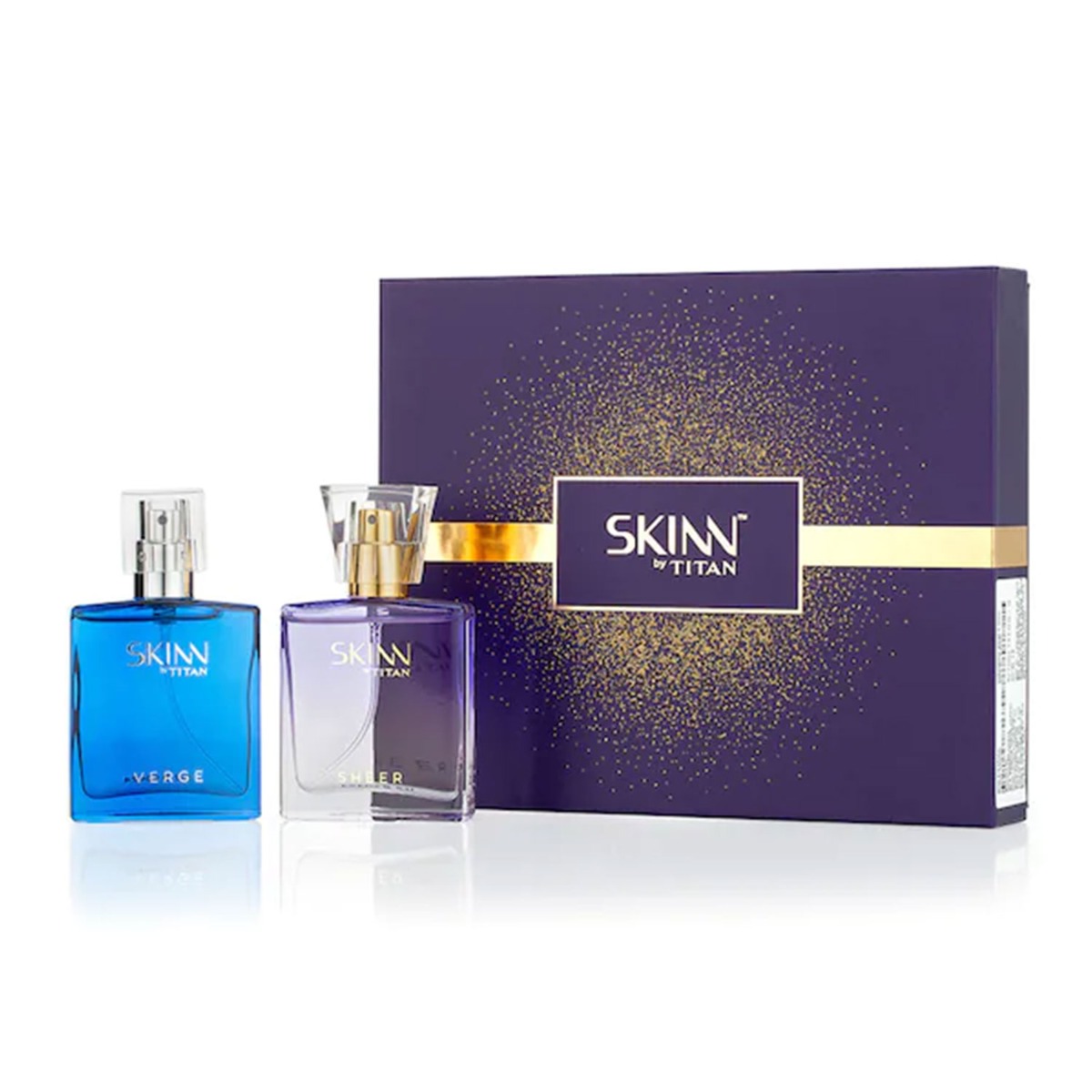 Skinn by Titan Verge and Sheer Perfumes for Men and Women, 50ml (Pack Of 2)