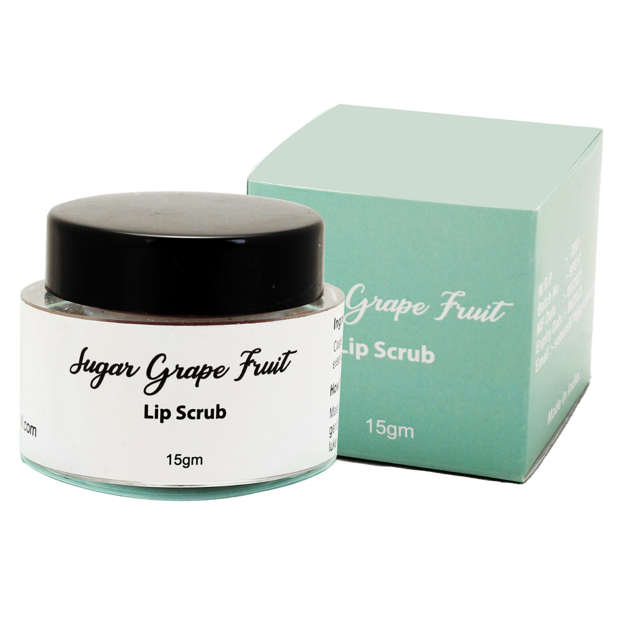 Sopure Sugar Grape Fruit Lip Scrub, 15gm