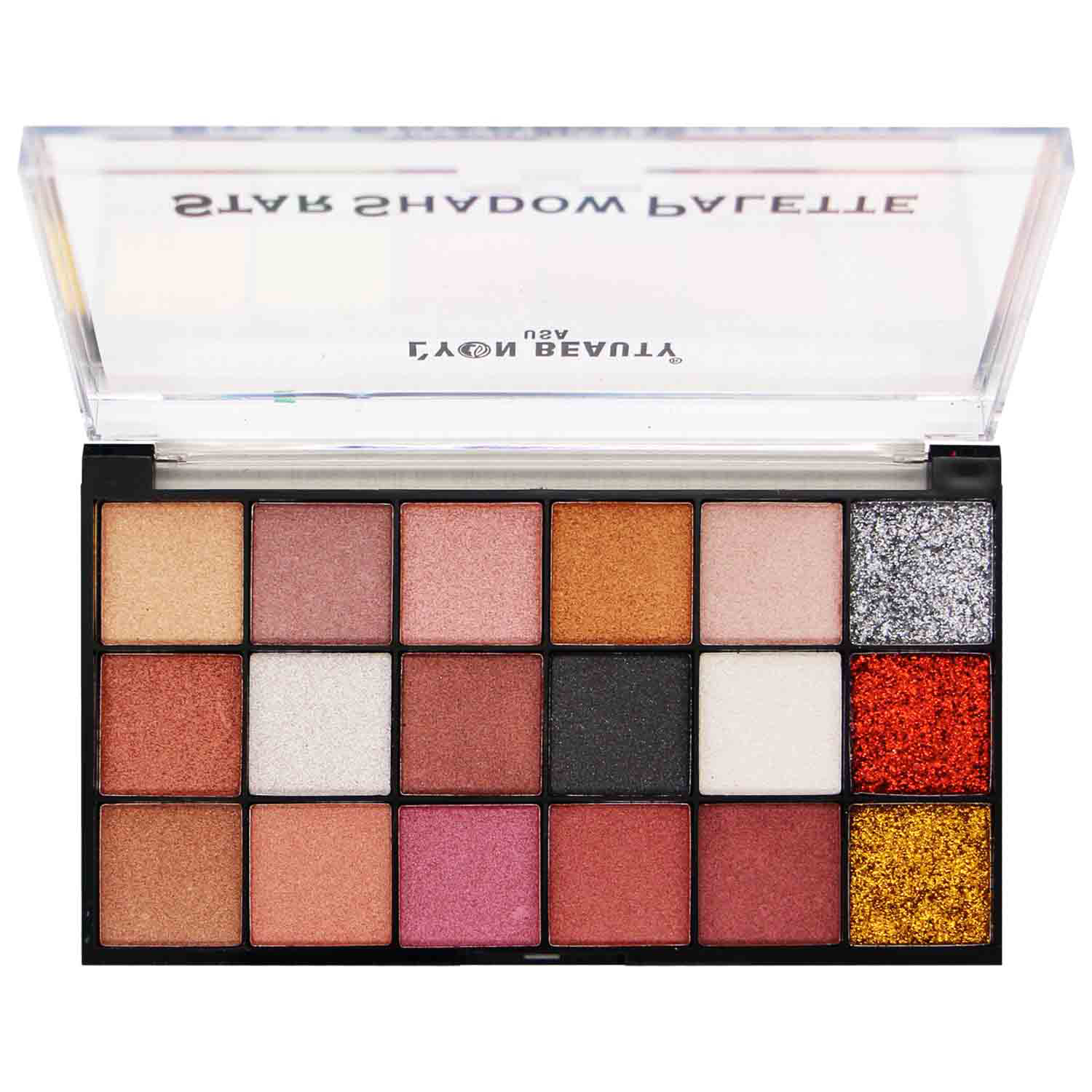 Lyon Beauty USA Star Shadow Palette 18 Colors, 1gm-Shade 02