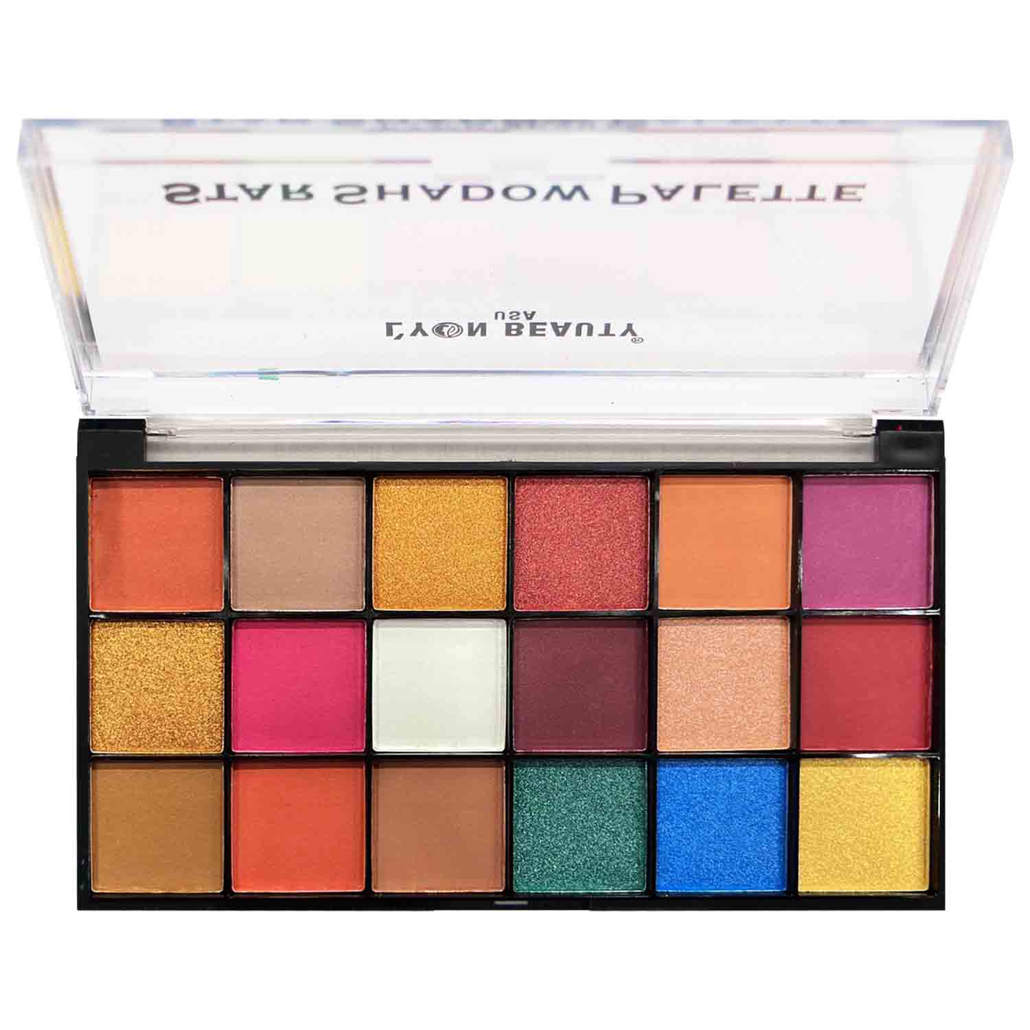 Lyon Beauty USA Star Shadow Palette 18 Colors, 1gm-Shade 03